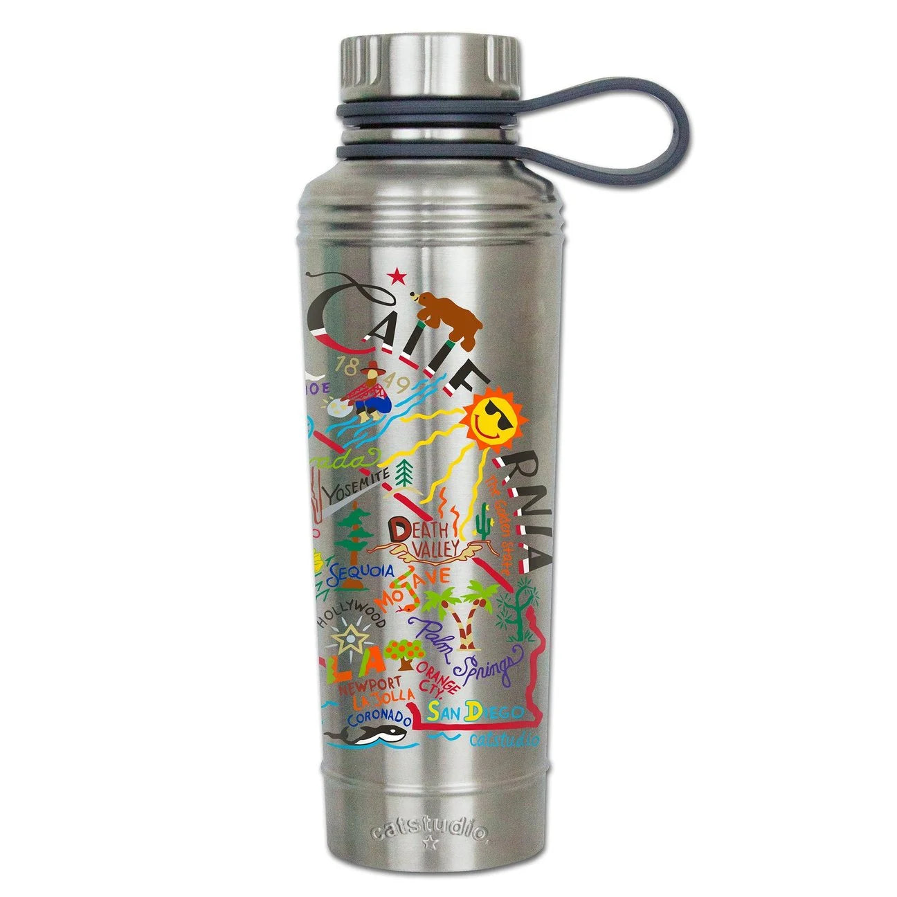 Bottle Thermal SS (Geography) - Zinnias Gift Boutique