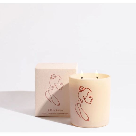 Saffron Bloom - Allison Kunath Artist Edition Candle - Zinnias Gift Boutique