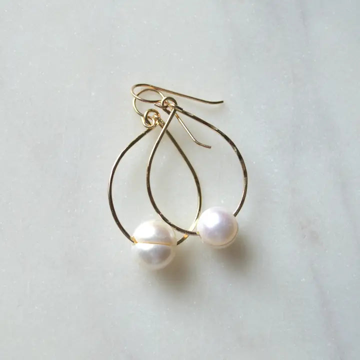 Freshwater Pearl Earrings - Zinnias Gift Boutique