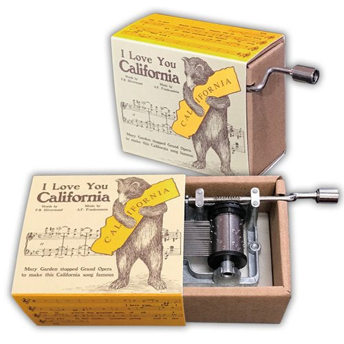 I Love You California Music Box - Zinnias Gift Boutique
