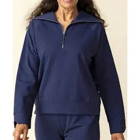 French Terry Quarter Zip - Zinnias Gift Boutique