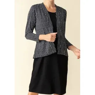 Core Travel Bamboo Shirred Back Open Front Jacket - Zinnias Gift Boutique