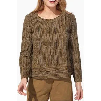 Cotton Slub Stripe Easy Tee WILLOW - Zinnias Gift Boutique