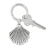 Silver Shells Key Fob - Zinnias Gift Boutique