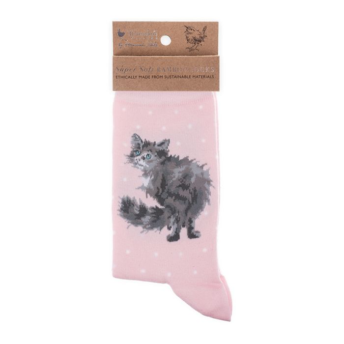 Cat Sock - Glamour Puss - Zinnias Gift Boutique