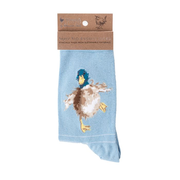 Duck Sock - A Waddle and a Quack - BLUE - Zinnias Gift Boutique