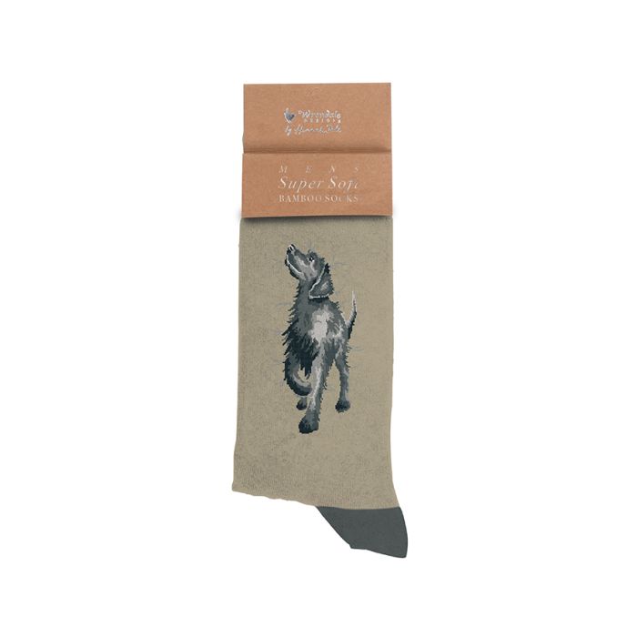 Black Labrador Men's Sock - Walkies - Zinnias Gift Boutique