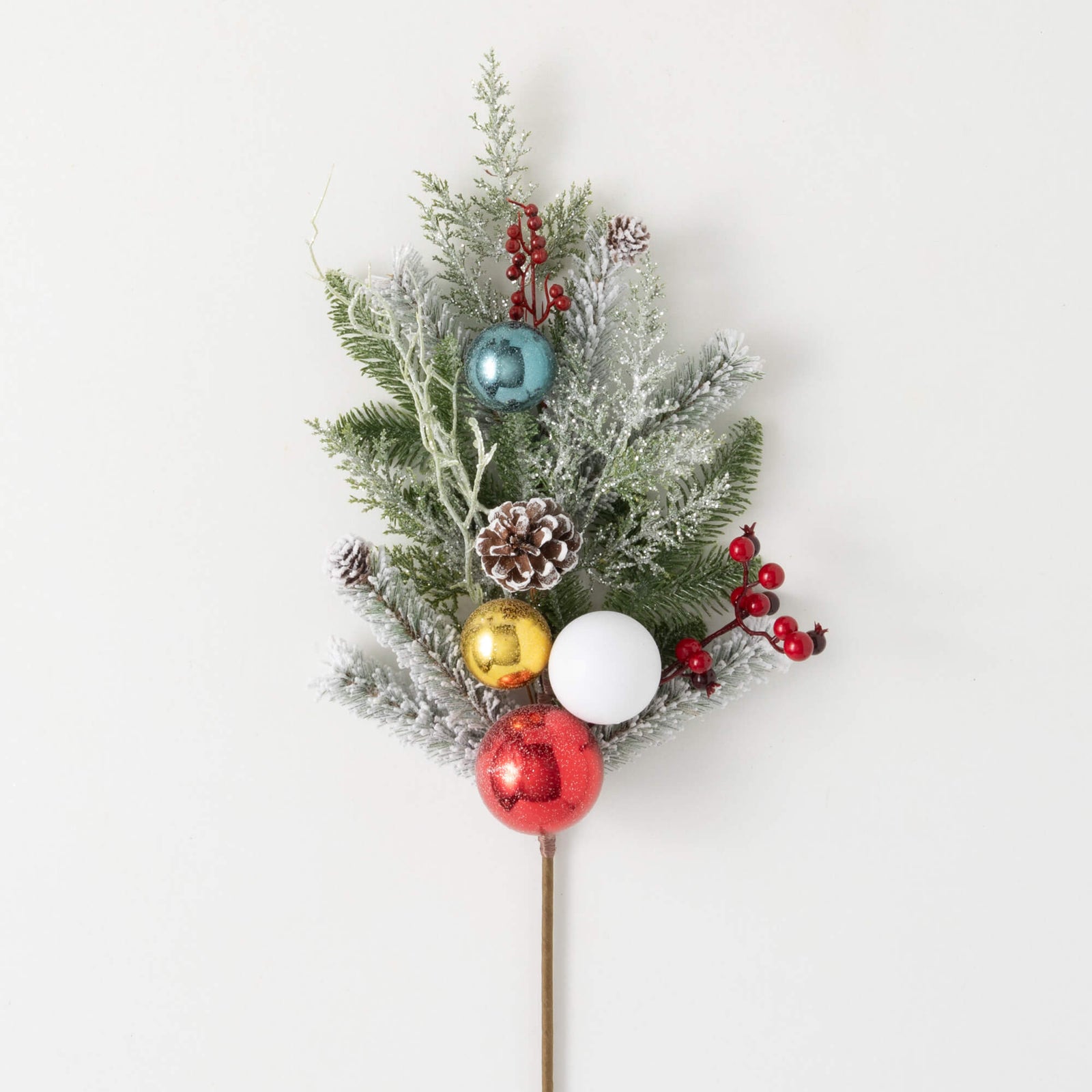 Mixed Pine/Balls Spray - Zinnias Gift Boutique