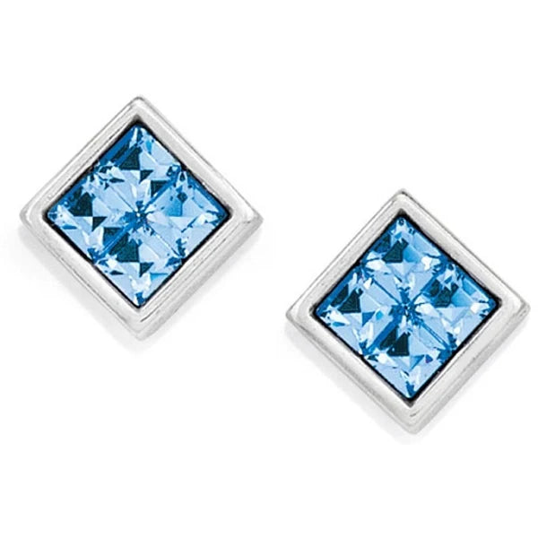 Spectrum Mini Post Earrings Silver Blue