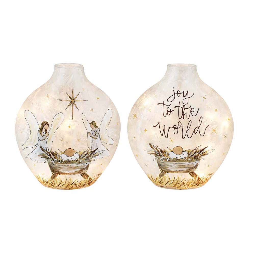 Nativity prelit light Orb - Zinnias Gift Boutique