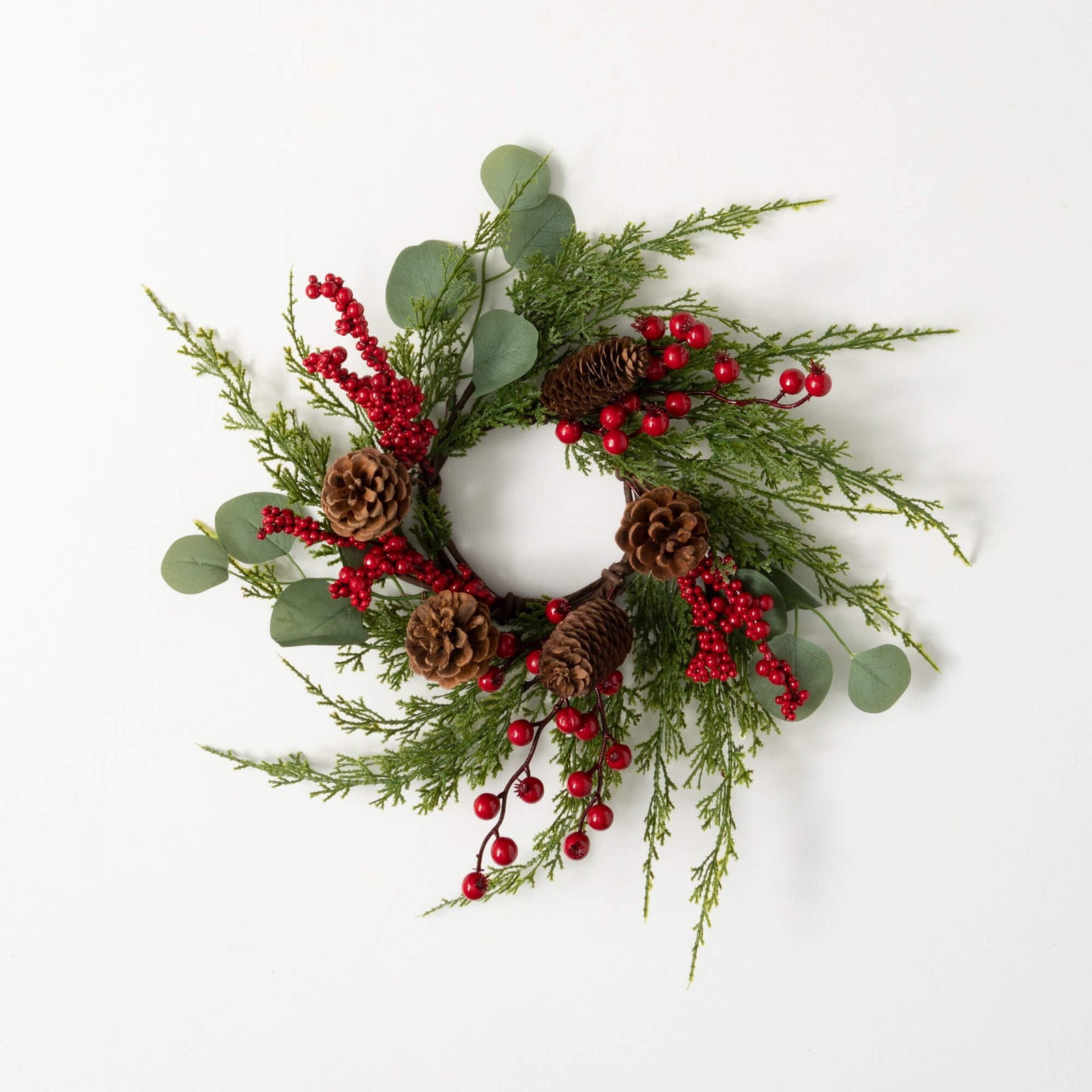 4.5" CEDAR/BERRY RING - Zinnias Gift Boutique