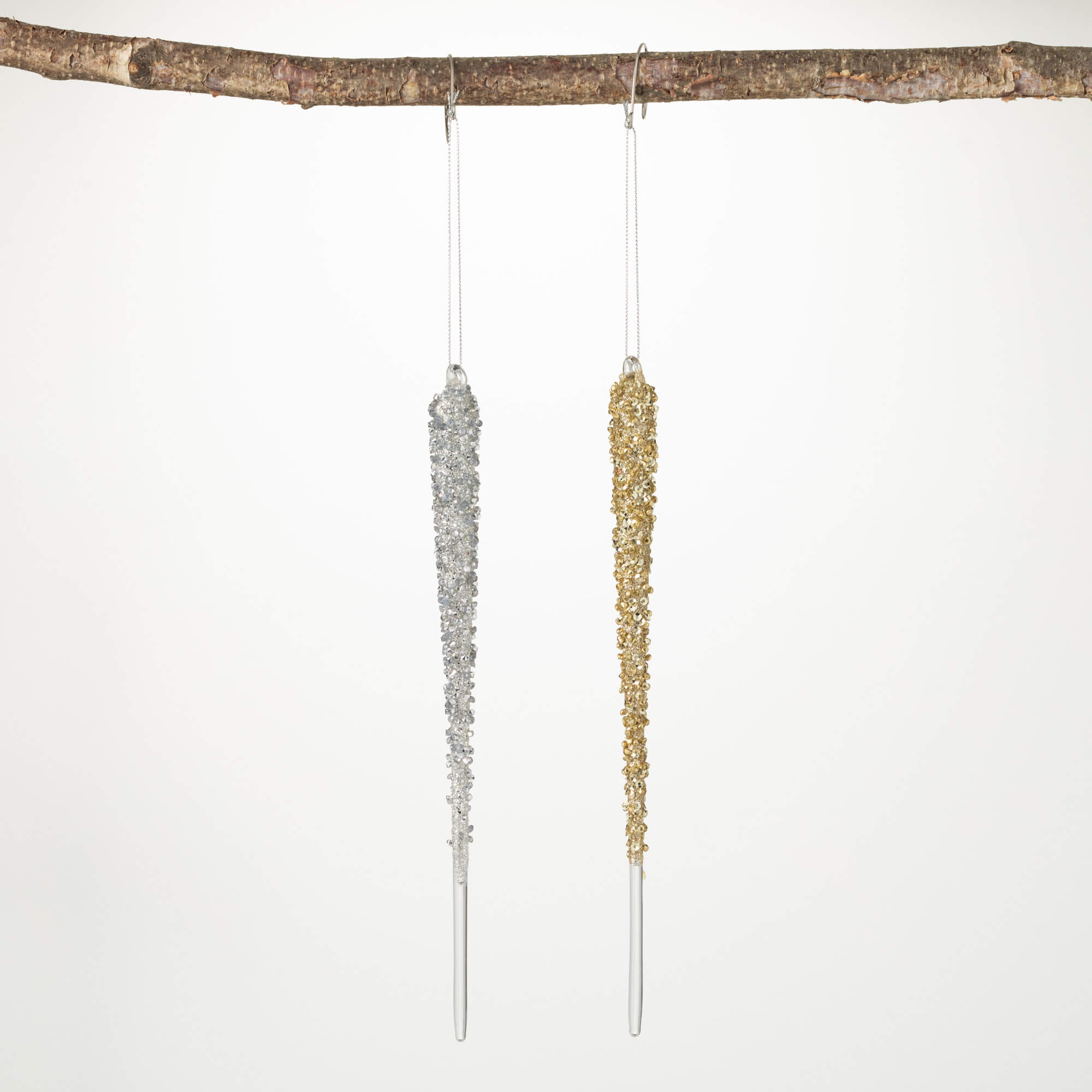 ICICLE ORN Glass - Zinnias Gift Boutique