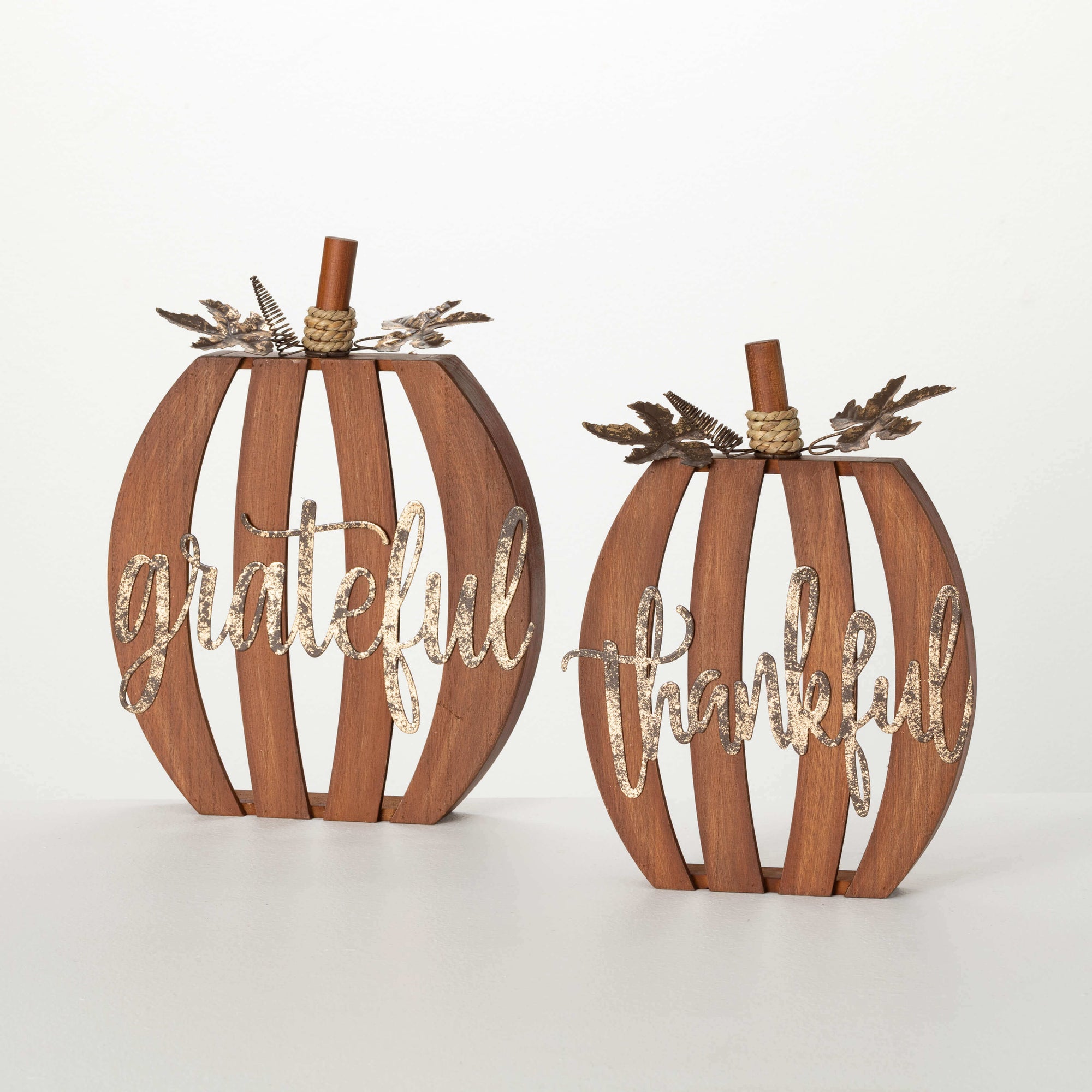 Wooden Text Pumpkin - Zinnias Gift Boutique