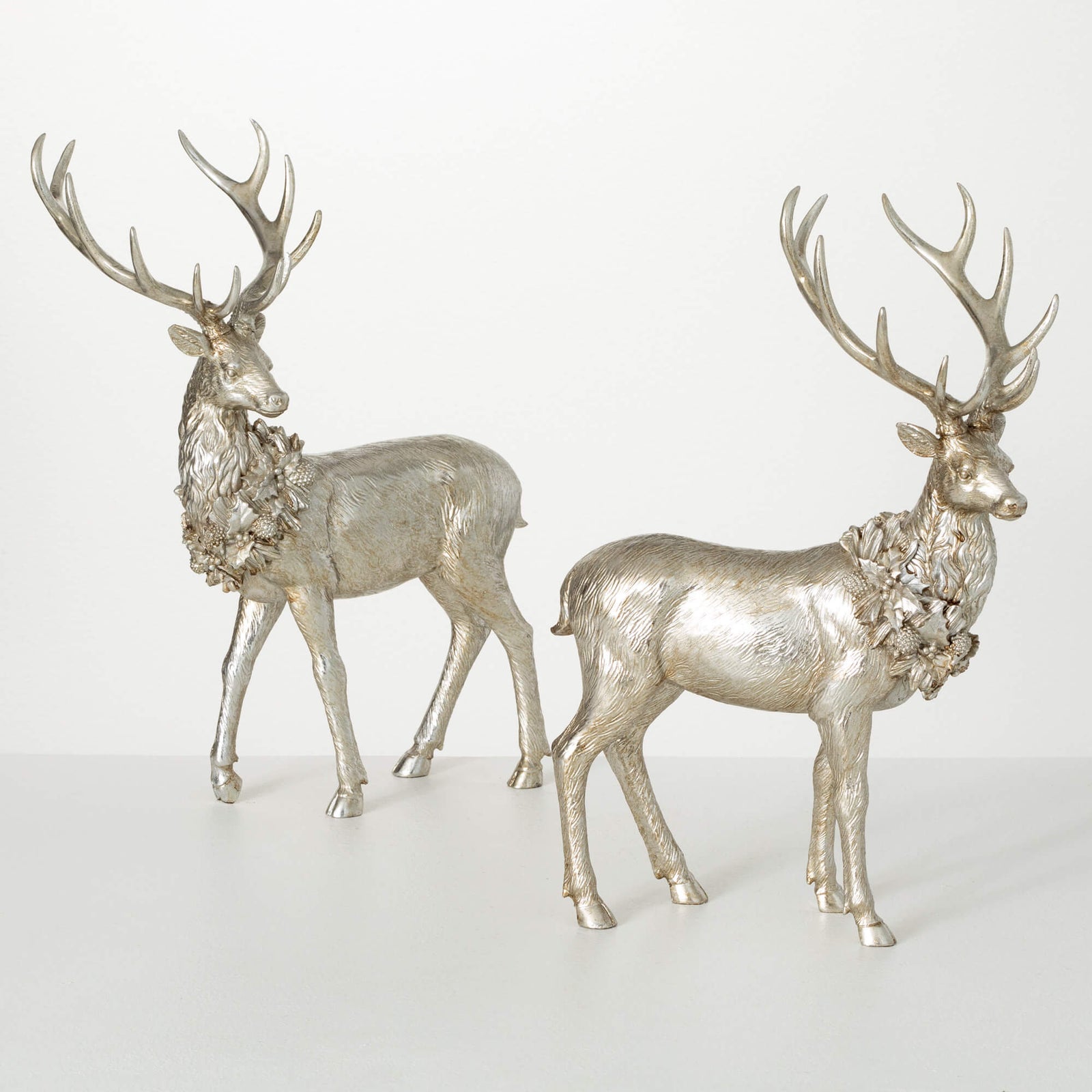 CHAMPAGNE DEER FIGURINE - Zinnias Gift Boutique