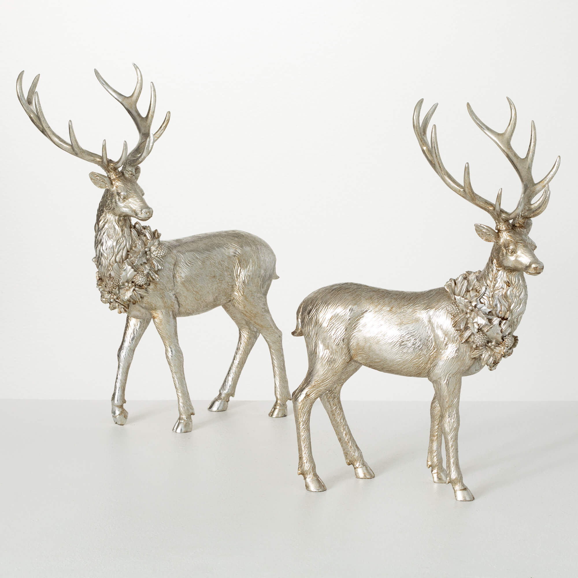 CHAMPAGNE DEER FIGURINE - Zinnias Gift Boutique