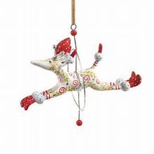 Lalla Leaping Poodle Patience Brewster Ornament - Zinnias Gift Boutique