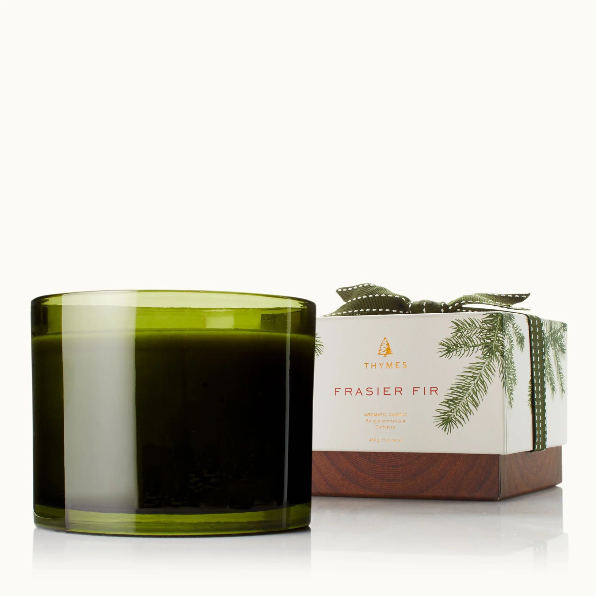 Frasier Fir 17oz 3 Wick Poured Candle - Green - Zinnias Gift Boutique