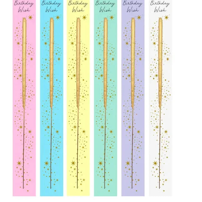 Wish 6.75" Sparkler Card - Zinnias Gift Boutique