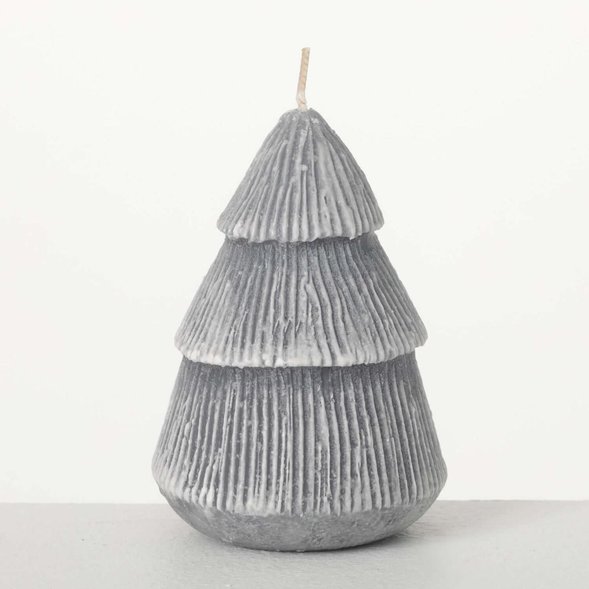 GREY CHRISTMAS TREE CANDLE - Zinnias Gift Boutique