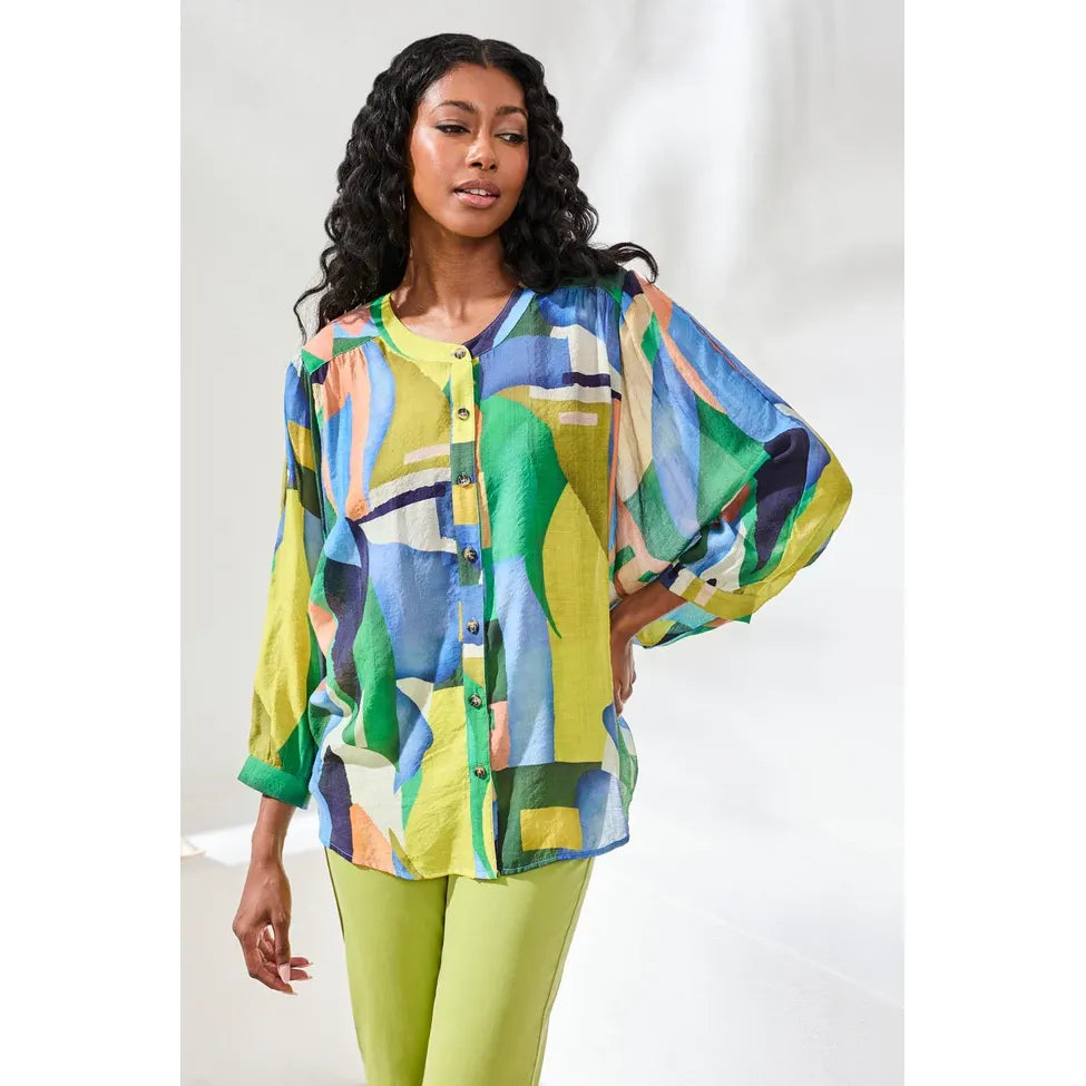 Flowy Dolman Sleeve Blouse - Zinnias Gift Boutique