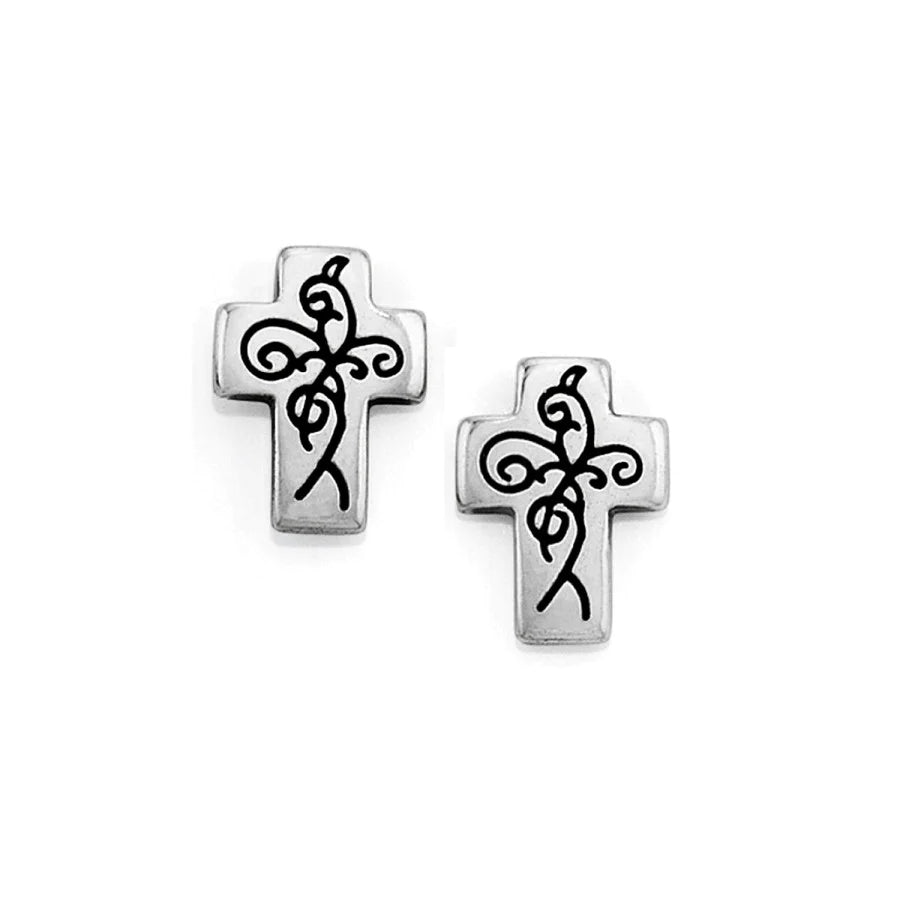 True cross Mini Post Earrings - Zinnias Gift Boutique