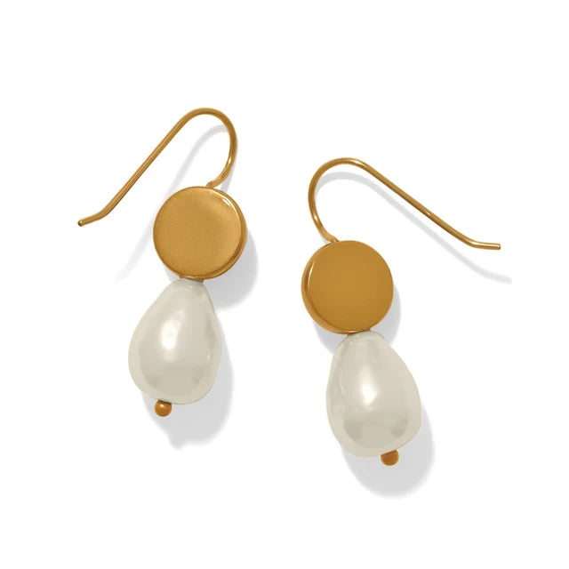 Trust Your Journey Petite Pearl French Wire Earrings