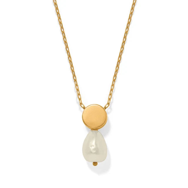Trust Your Journey Petite Pearl Necklace