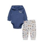 Puppy Bodysuit & Pant Set - Zinnias Gift Boutique