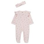 sweet rose pink footie - Zinnias Gift Boutique