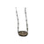 Elisa Satellite Platinum Drusy Pendant Gunmetal Necklace