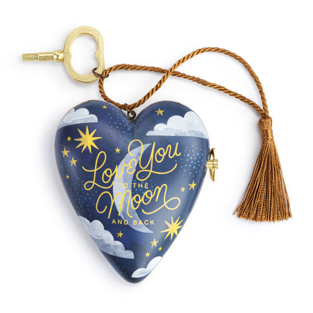 To The Moon Musical Art Heart - Zinnias Gift Boutique