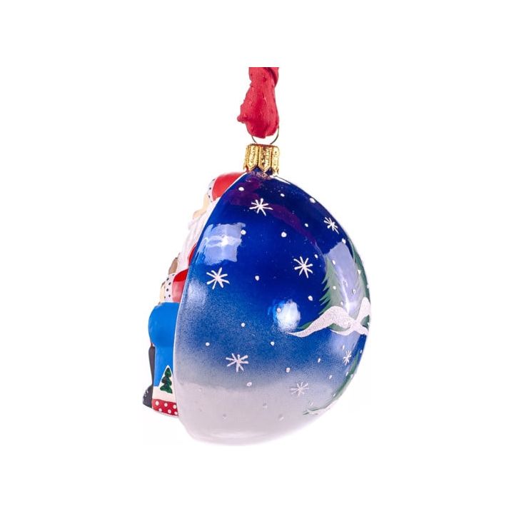 Jingle Ball Santa in Arm Chair - Zinnias Gift Boutique
