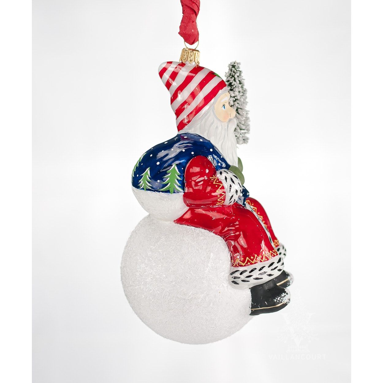 Snow Balls Traditional Red Santa - Zinnias Gift Boutique