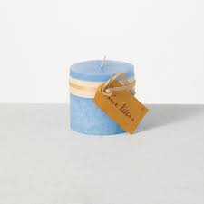Timber Pillar Candle 3.25" - Zinnias Gift Boutique