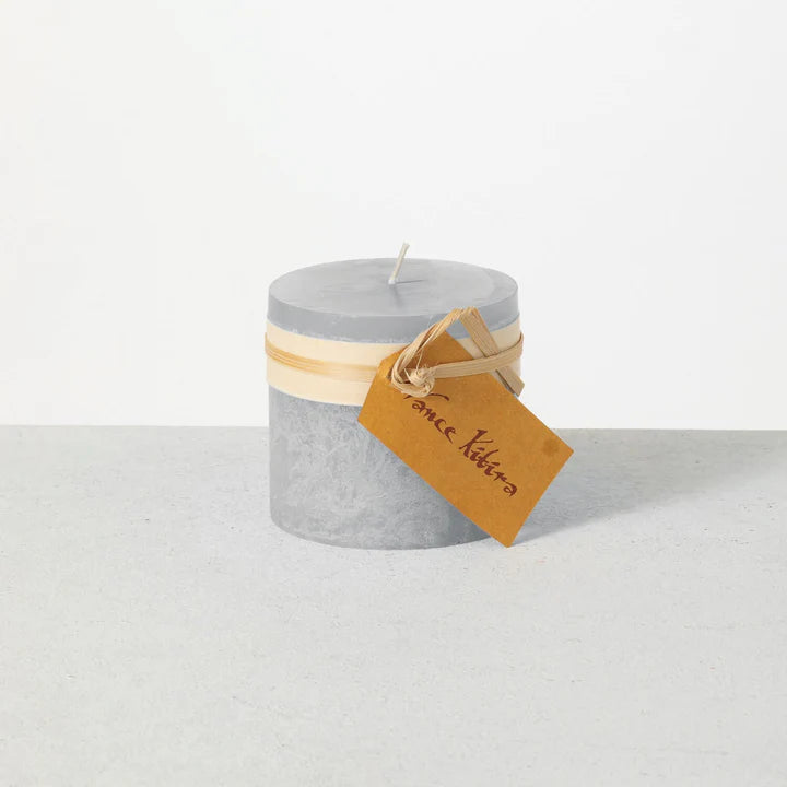 Timber Pillar Candle 3.25" - Zinnias Gift Boutique