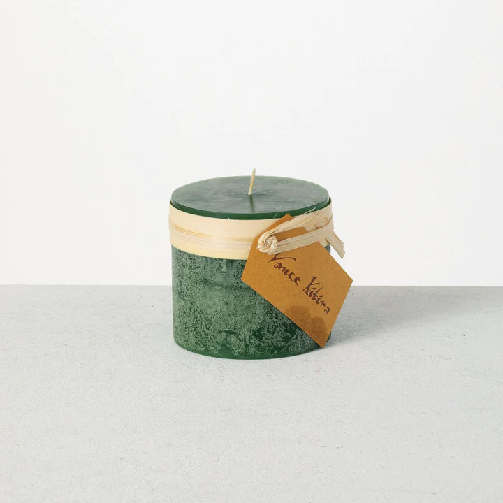 Timber Pillar Candle 3.25" - Zinnias Gift Boutique