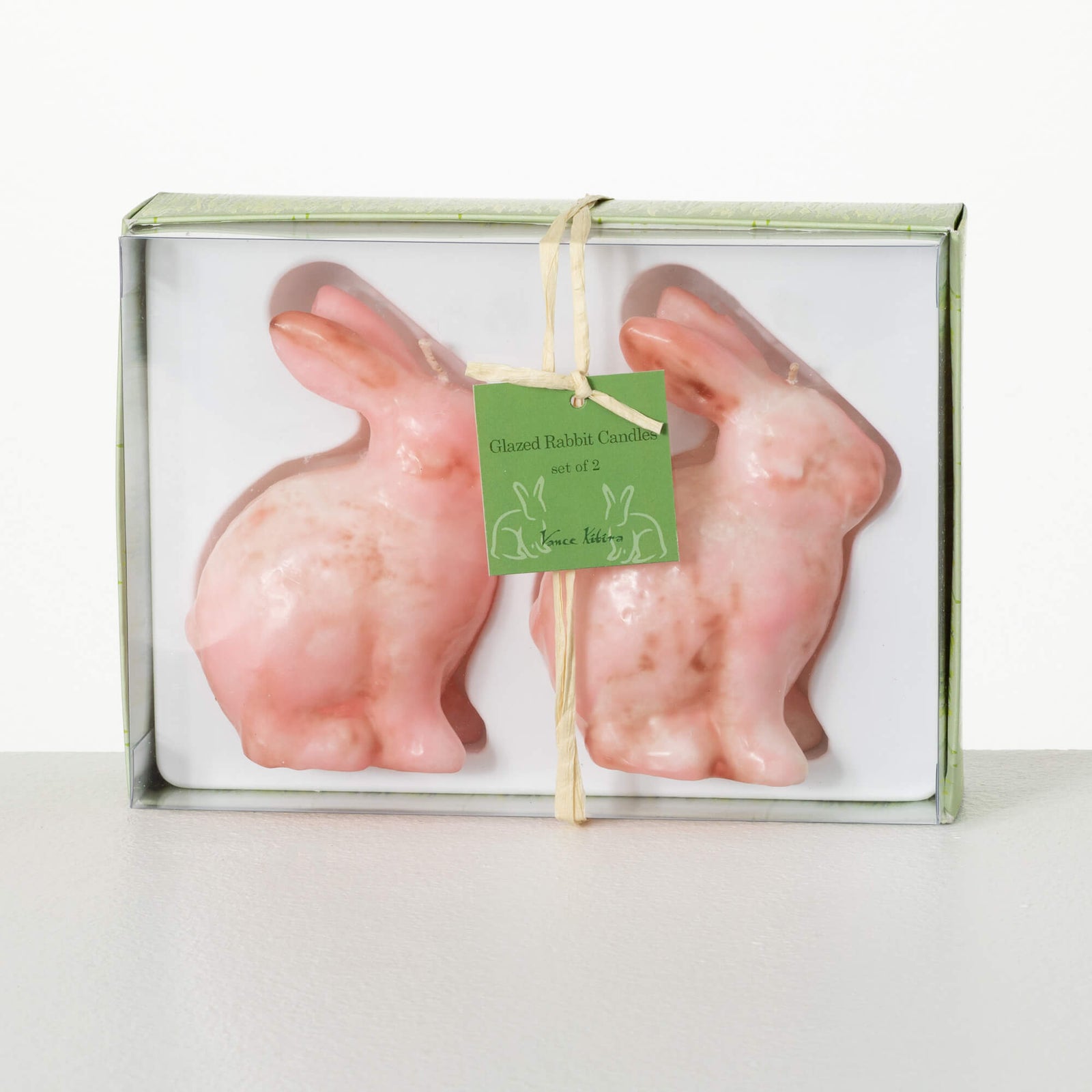 Pink Bunny Candle Set of 2 - Zinnias Gift Boutique