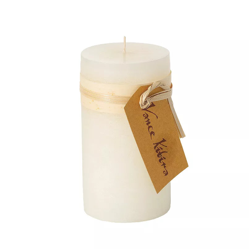 Timber Mini Pillar 4" - Zinnias Gift Boutique