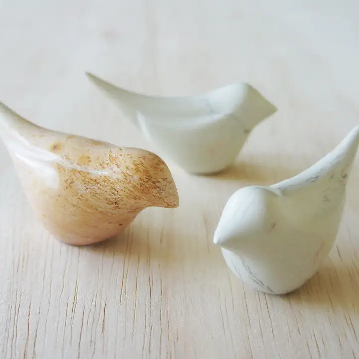 Natural Stone Birds - Zinnias Gift Boutique