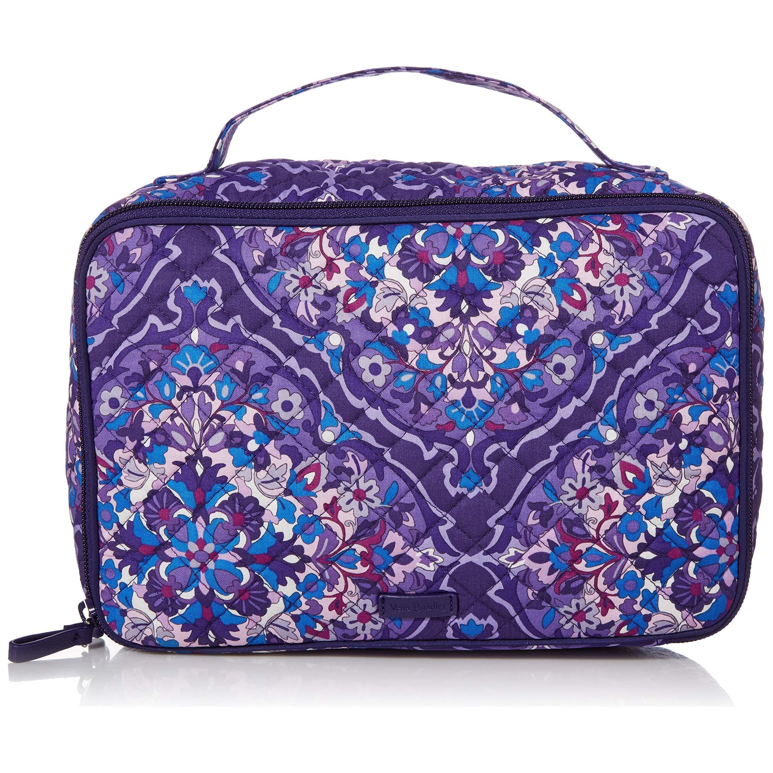 VERA BRADLEY Iconic LARGE Cosmetic Lilac store Medallion