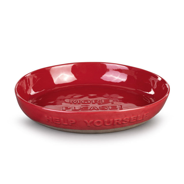 Red Help Yourself Serving Bowl - Zinnias Gift Boutique