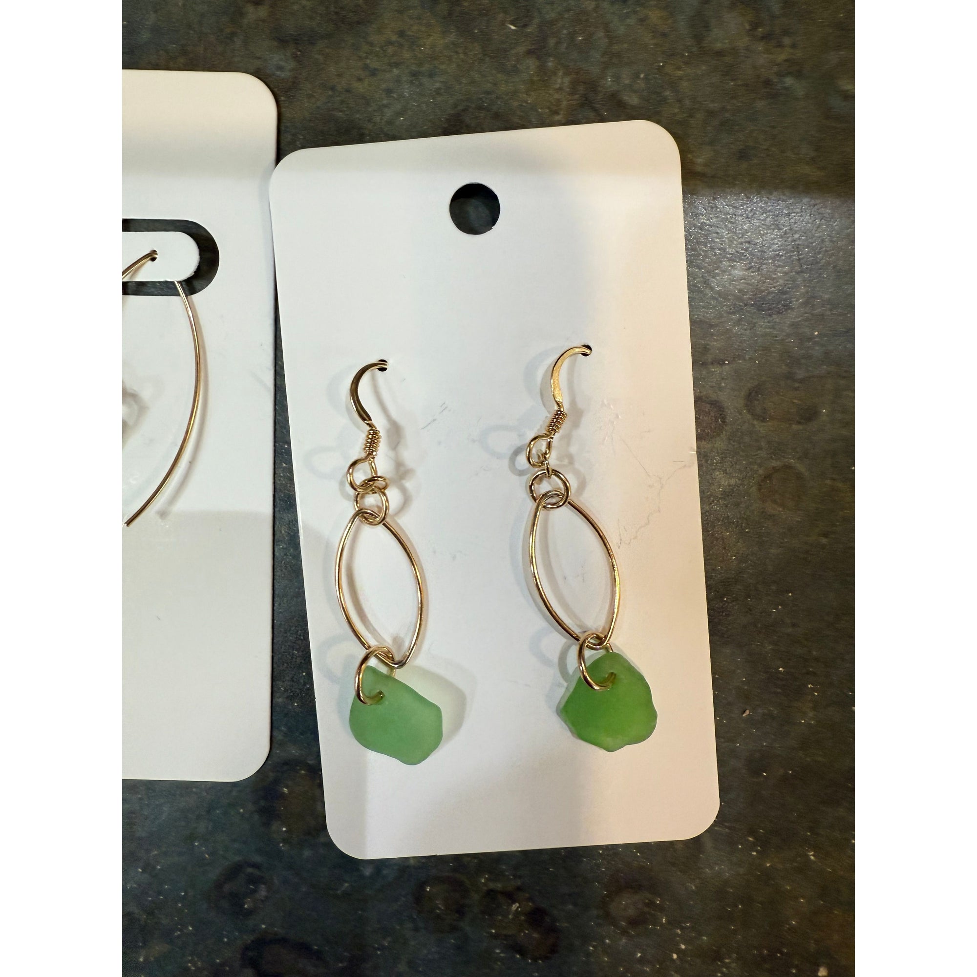 Sea Glass earring Local Artisan - Zinnias Gift Boutique
