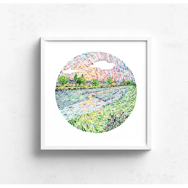 Giclee Print - Zinnias Gift Boutique
