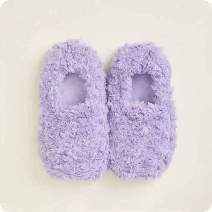 Gray Warmies Marshmallow slippers by Warmies, soft plush interior and cozy design for comfortable indoor wear.