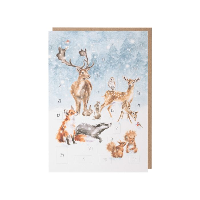 A Winter Wonderland Advent Calendar Card - Zinnias Gift Boutique