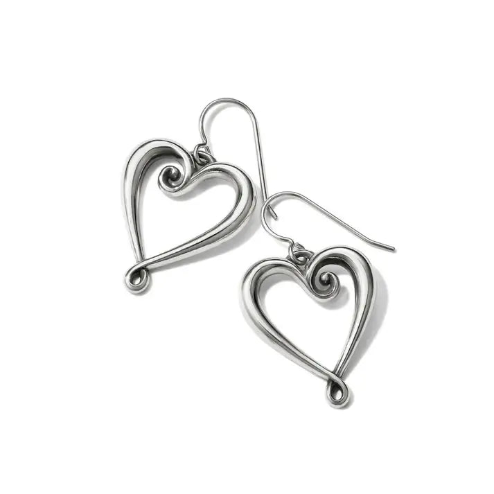 Whimsical Heart French Wire Earring - Zinnias Gift Boutique