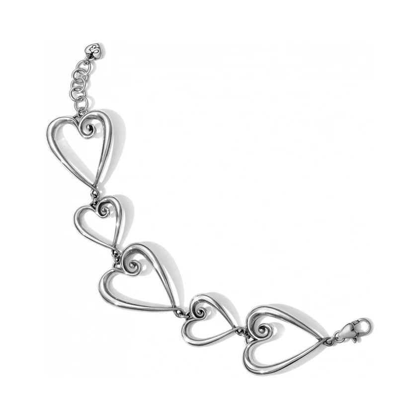 Whimsical Heart Link Bracelet - Zinnias Gift Boutique