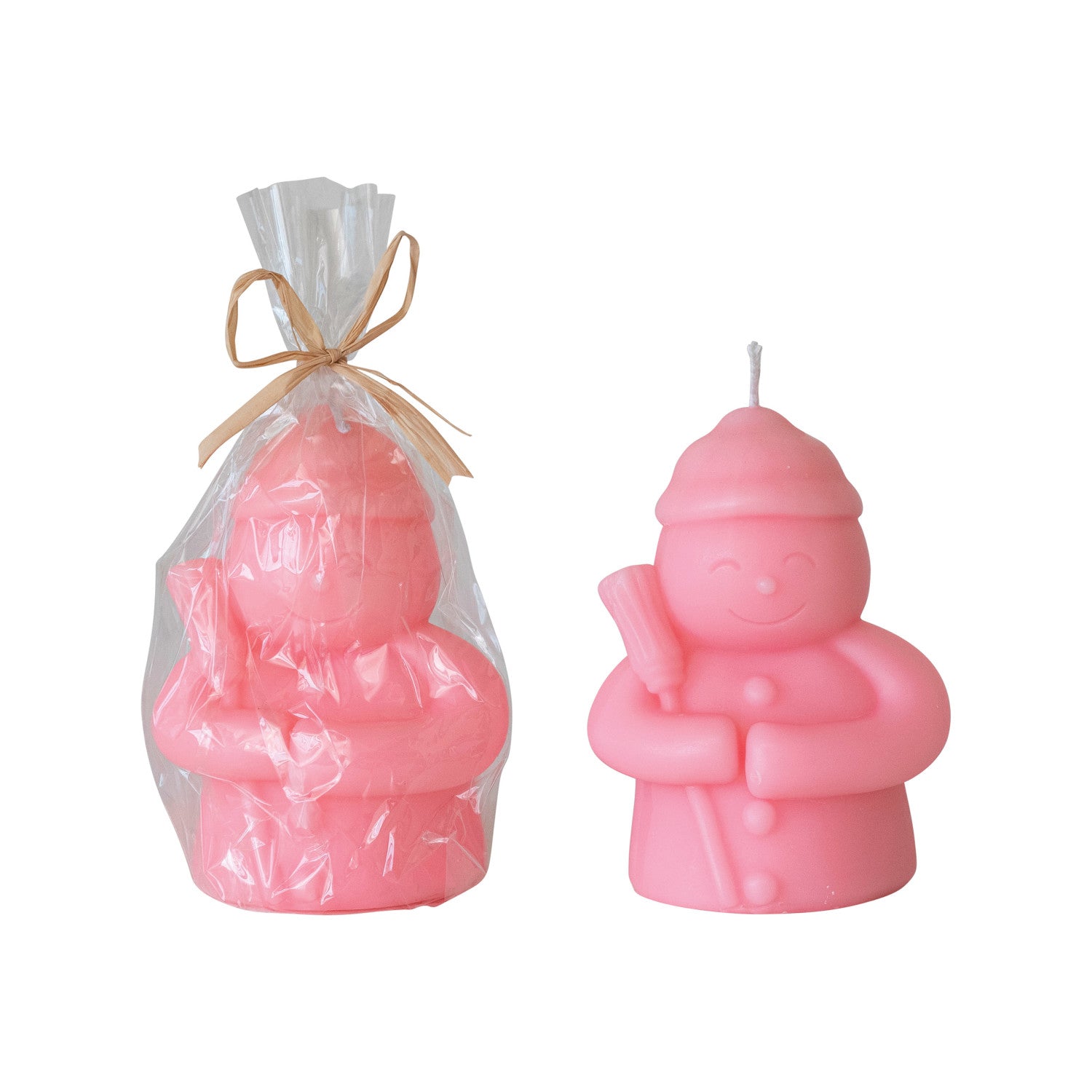 Unscented Snowman Shaped Candle - Zinnias Gift Boutique
