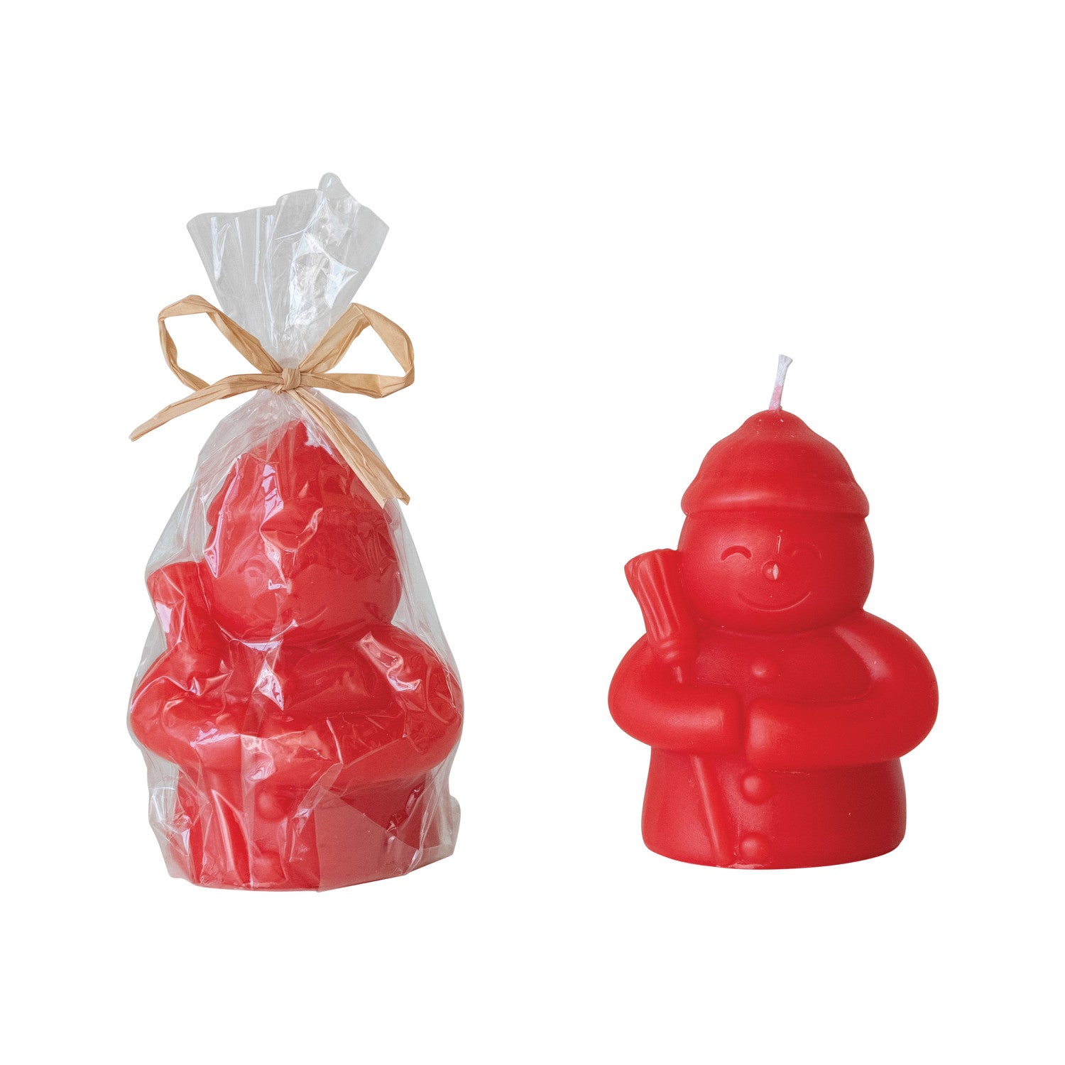 Unscented Snowman Shaped Candle - Zinnias Gift Boutique
