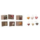 2-1/2"H - 3"H Wool Felt Heart - Zinnias Gift Boutique